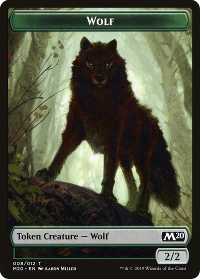 Wolf Double-sided Token [Challenger Decks 2020 Tokens] | The Gaming-Verse