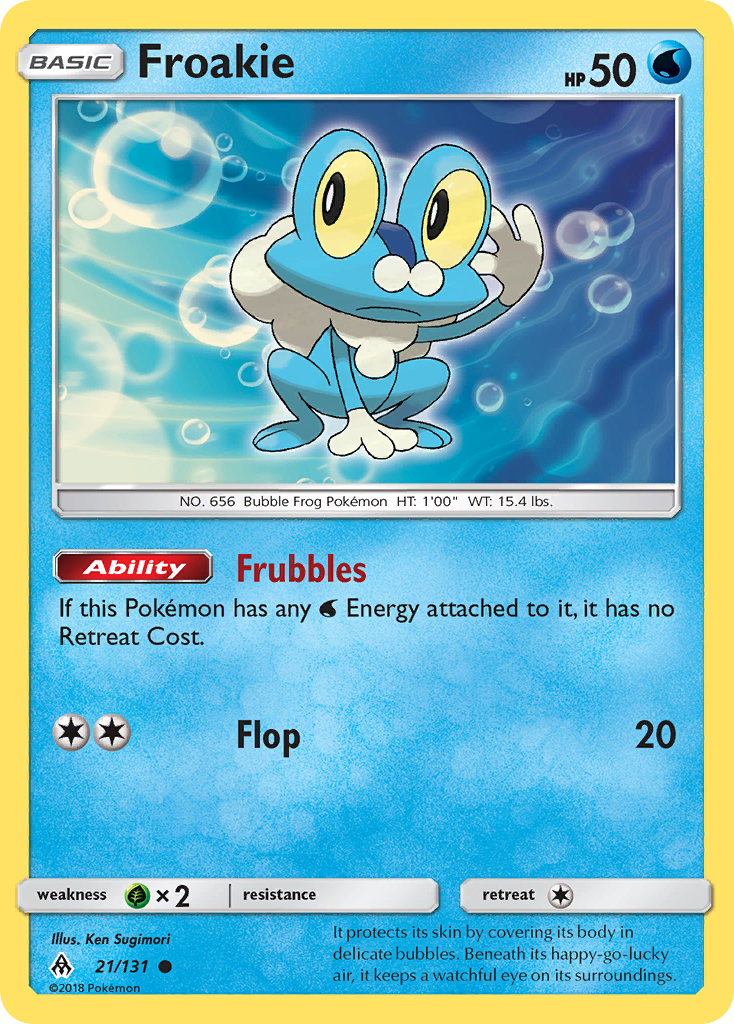 Froakie (21/131) [Sun & Moon: Forbidden Light] | The Gaming-Verse