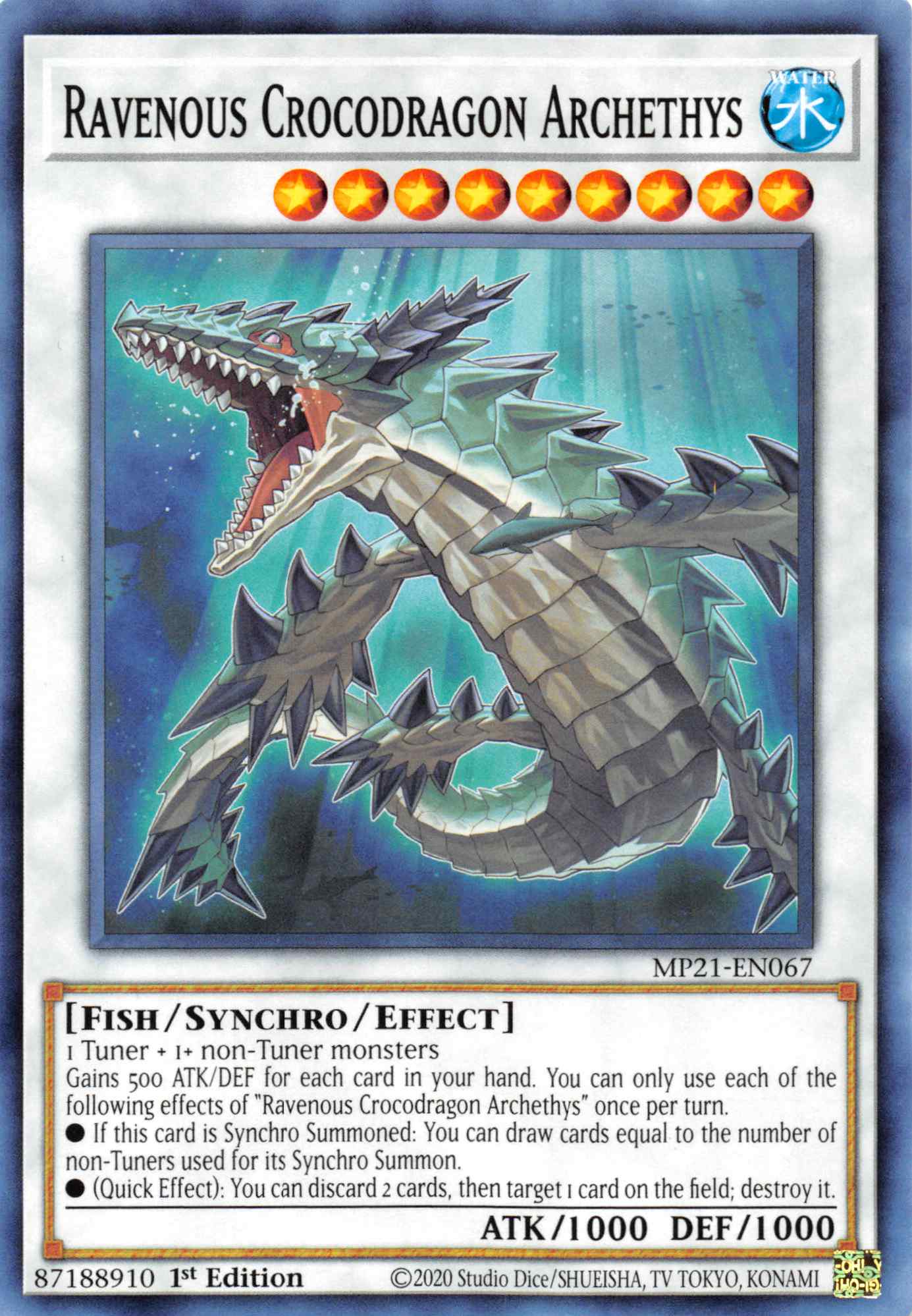 Ravenous Crocodragon Archethys [MP21-EN067] Common | The Gaming-Verse