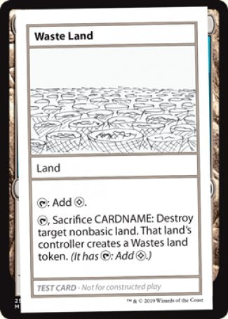 Waste Land (2021 Edition) [Mystery Booster Playtest Cards] | The Gaming-Verse