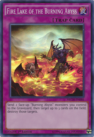 Fire Lake of the Burning Abyss [NECH-EN086] Super Rare | The Gaming-Verse