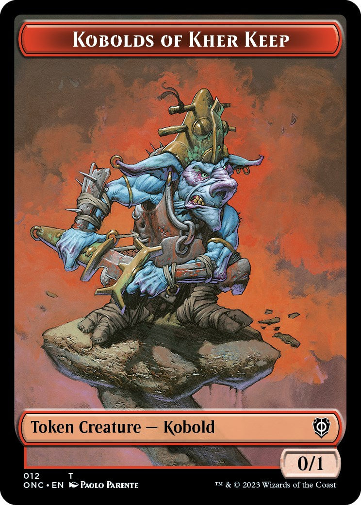 Kobolds of Kher Keep // Dragon Double-Sided Token [Phyrexia: All Will Be One Commander Tokens] | The Gaming-Verse