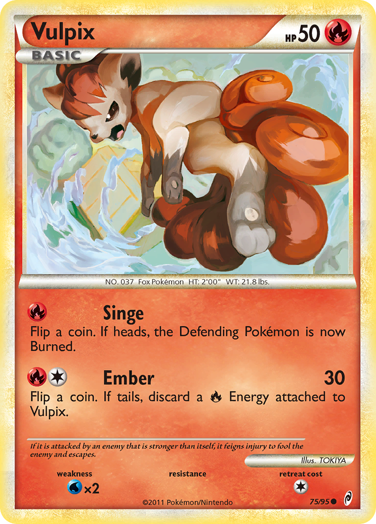 Vulpix (75/95) [HeartGold & SoulSilver: Call of Legends] | The Gaming-Verse