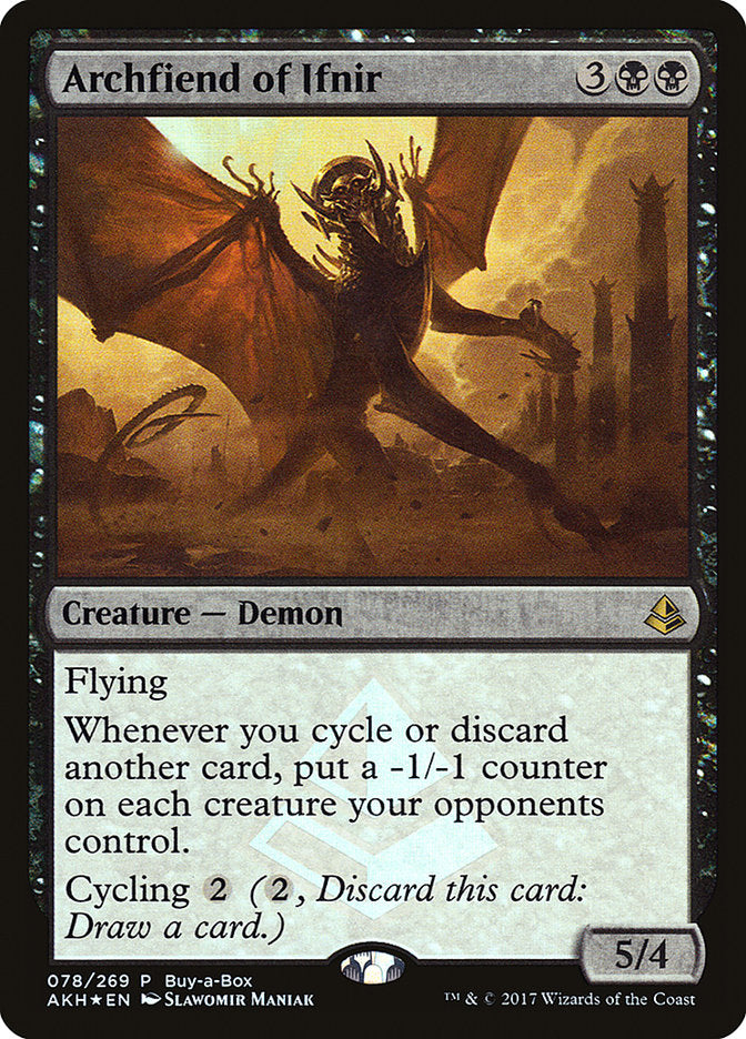 Archfiend of Ifnir (Buy-A-Box) [Amonkhet Promos] | The Gaming-Verse