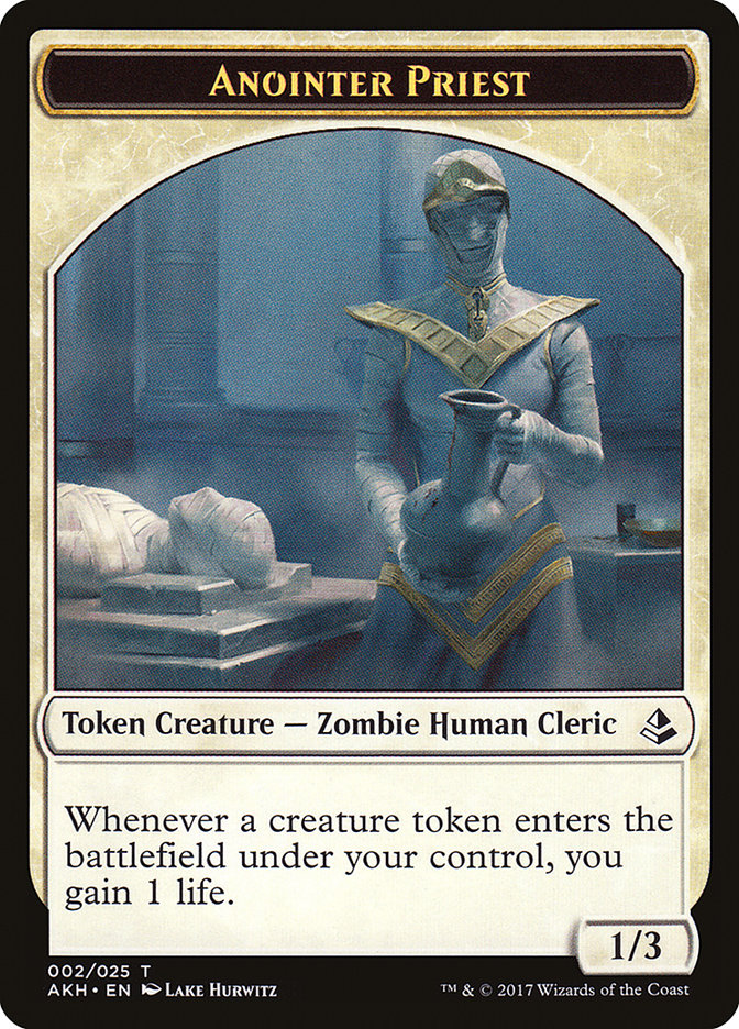 Anointer Priest Token [Amonkhet Tokens] | The Gaming-Verse