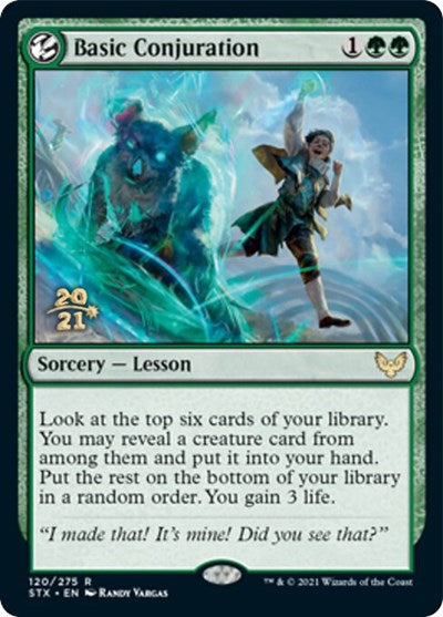 Basic Conjuration [Strixhaven: School of Mages Prerelease Promos] | The Gaming-Verse