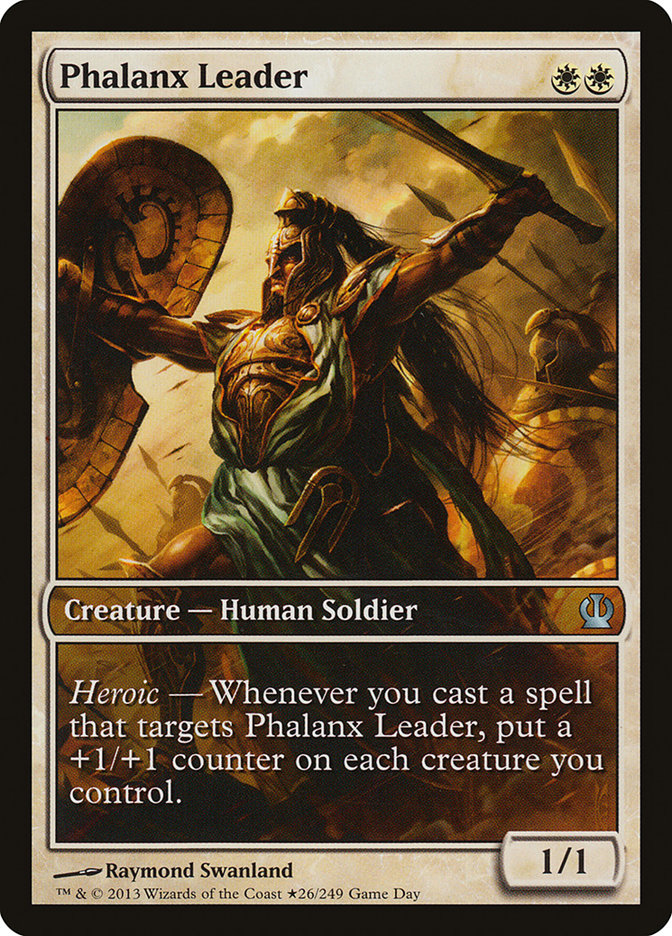 Phalanx Leader (Game Day) (Extended) [Theros Promos] | The Gaming-Verse