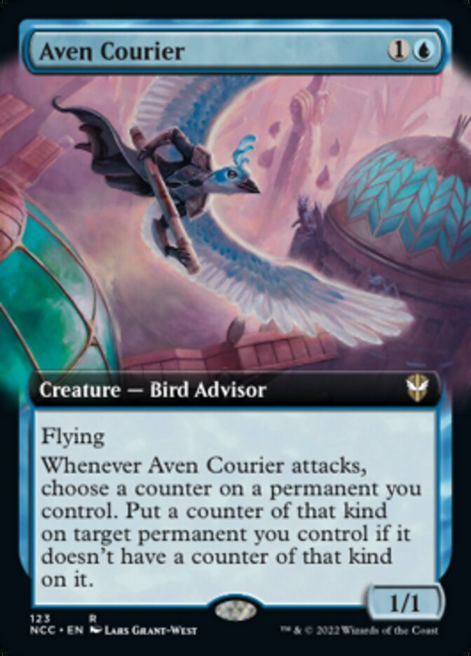 Aven Courier (Extended Art) [Streets of New Capenna Commander] | The Gaming-Verse