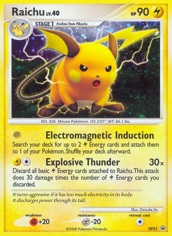 Raichu (DP21) [Diamond & Pearl: Black Star Promos] | The Gaming-Verse