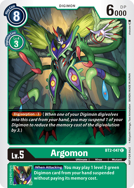 Argomon [BT2-047] (Alternate Art) [Release Special Booster Ver.1.5] | The Gaming-Verse