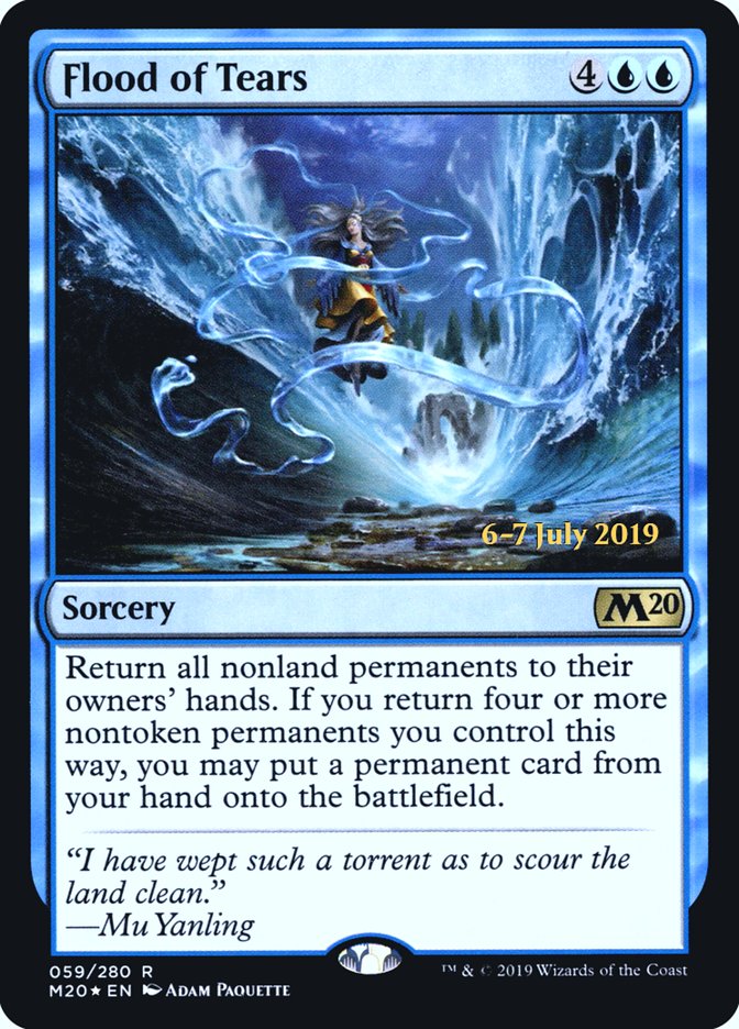 Flood of Tears  [Core Set 2020 Prerelease Promos] | The Gaming-Verse