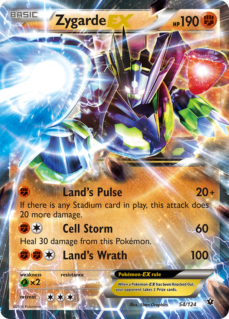 Zygarde EX (54/124) [XY: Fates Collide] | The Gaming-Verse