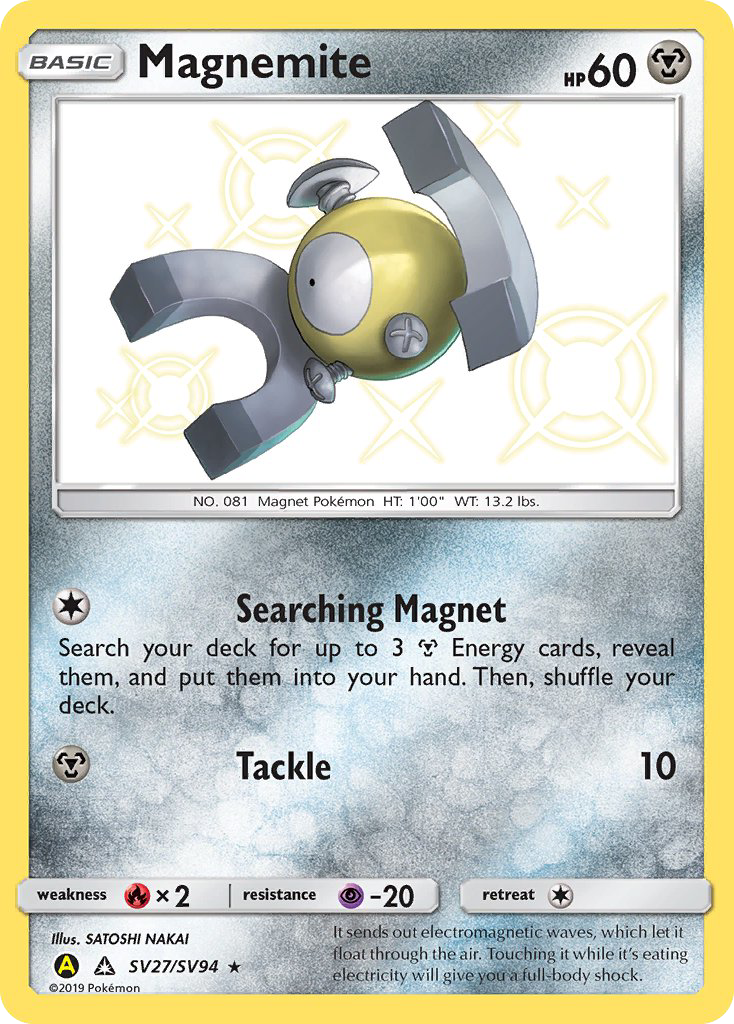 Magnemite (SV27/SV94) [Sun & Moon: Hidden Fates - Shiny Vault] | The Gaming-Verse