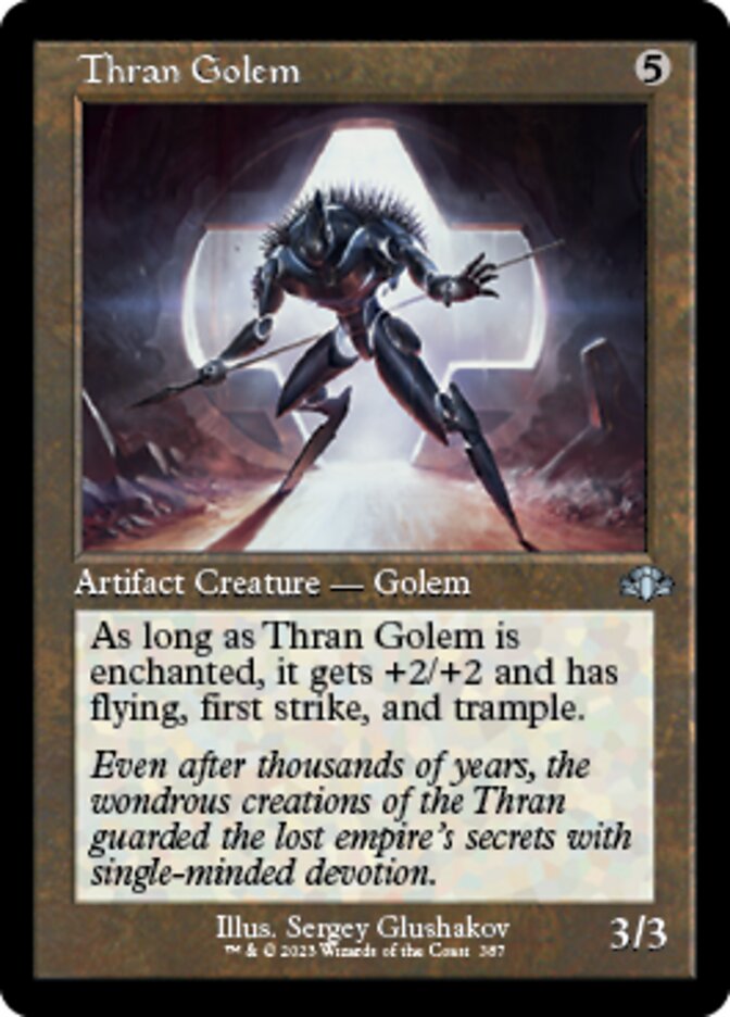 Thran Golem (Retro) [Dominaria Remastered] | The Gaming-Verse