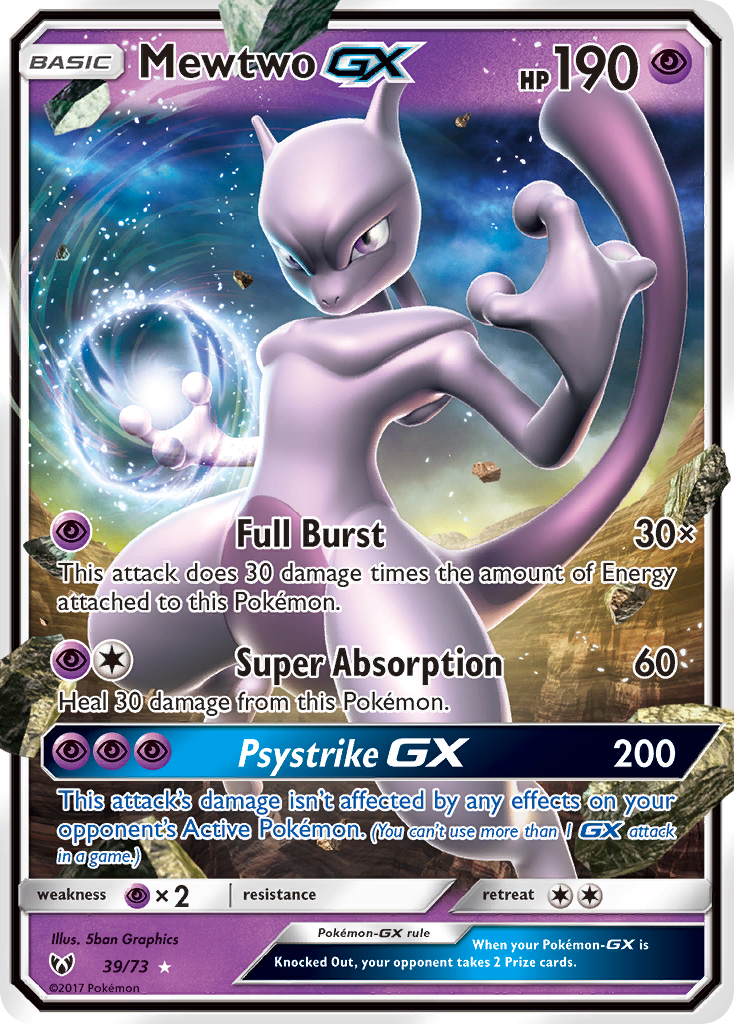 Mewtwo GX (39/73) [Sun & Moon: Shining Legends] | The Gaming-Verse