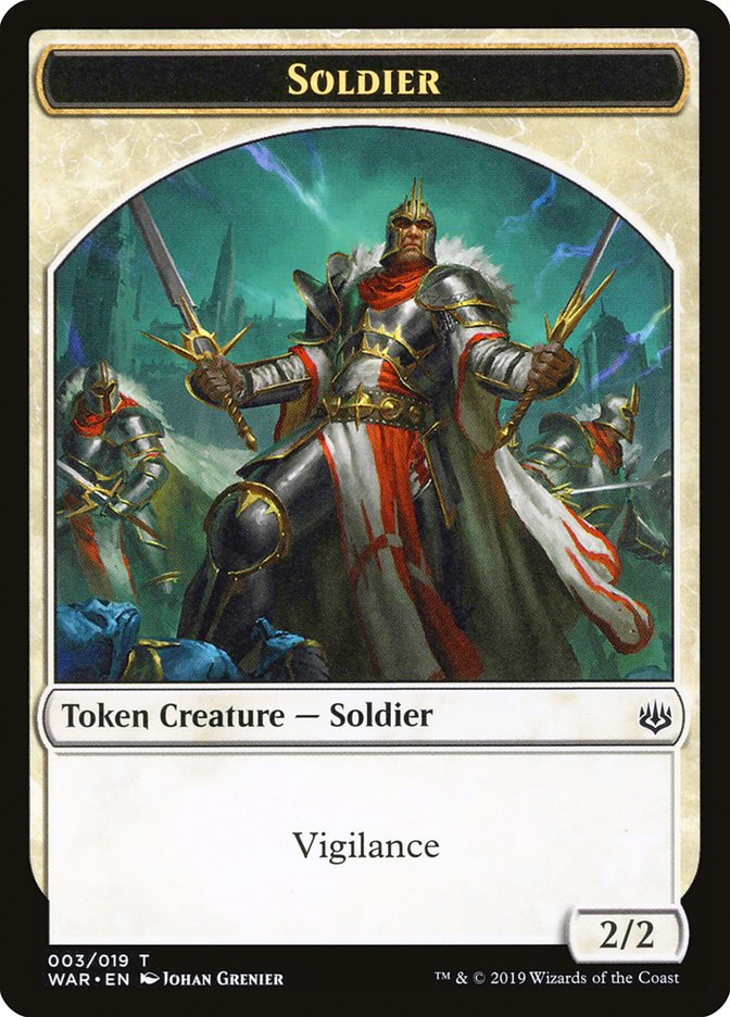 Soldier [War of the Spark Tokens] | The Gaming-Verse