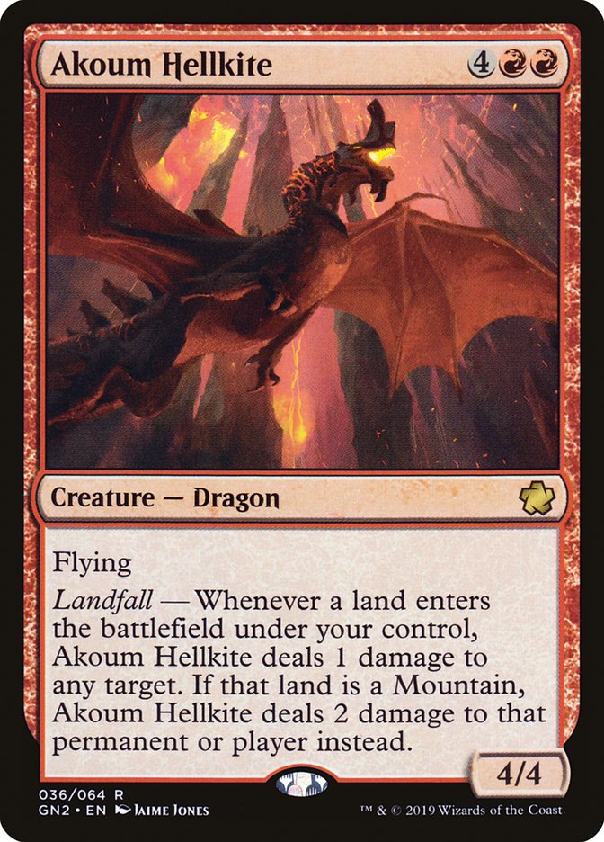 Akoum Hellkite [Game Night 2019] | The Gaming-Verse