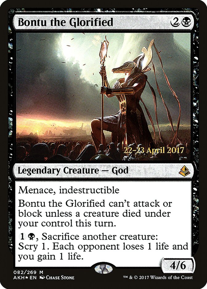 Bontu the Glorified  (Prerelease) [Amonkhet Prerelease Promos] | The Gaming-Verse