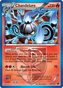 Chandelure (16/116) (Theme Deck Exclusive) [Black & White: Plasma Freeze] | The Gaming-Verse