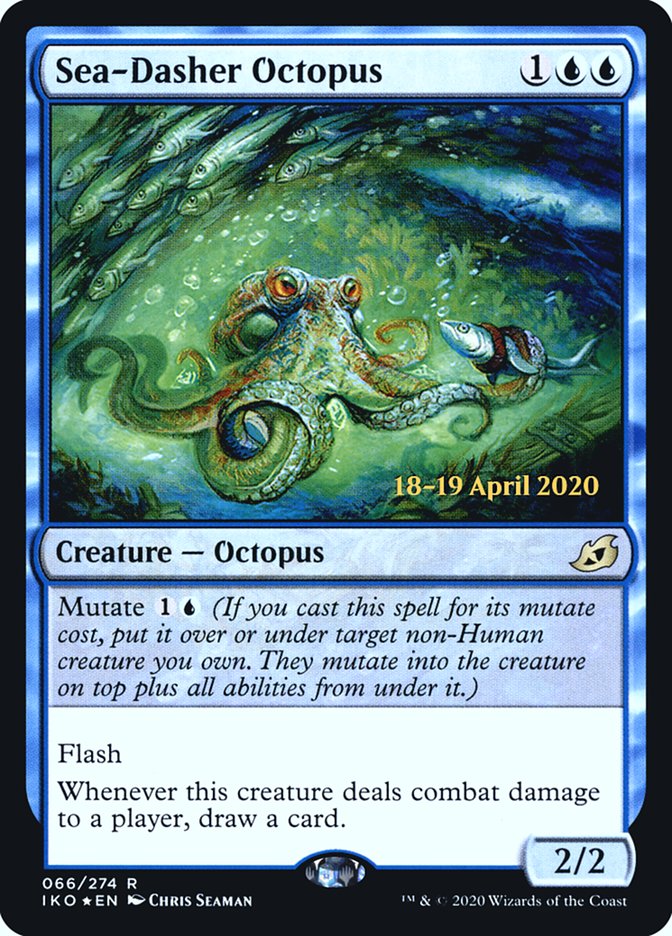 Sea-Dasher Octopus  [Ikoria: Lair of Behemoths Prerelease Promos] | The Gaming-Verse