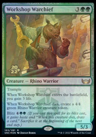 Workshop Warchief [Streets of New Capenna Prerelease Promos] | The Gaming-Verse