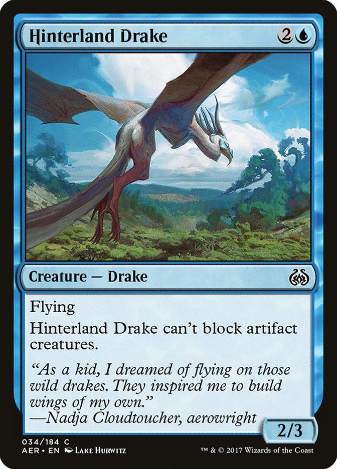 Hinterland Drake [Aether Revolt] | The Gaming-Verse