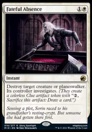 Fateful Absence (Promo Pack) [Innistrad: Midnight Hunt Promos] | The Gaming-Verse