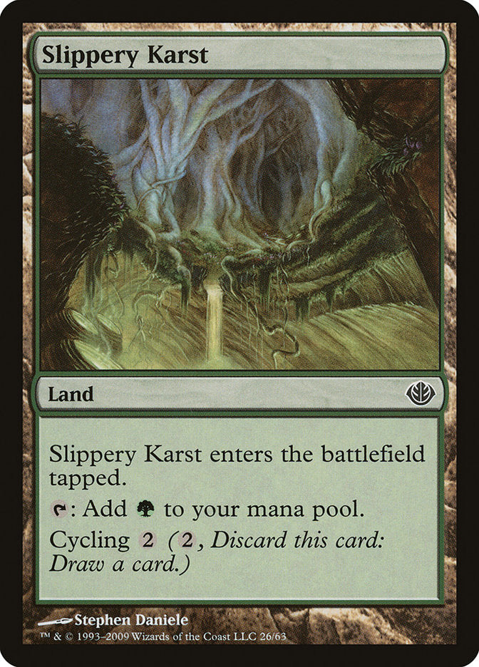 Slippery Karst [Duel Decks: Garruk vs. Liliana] | The Gaming-Verse