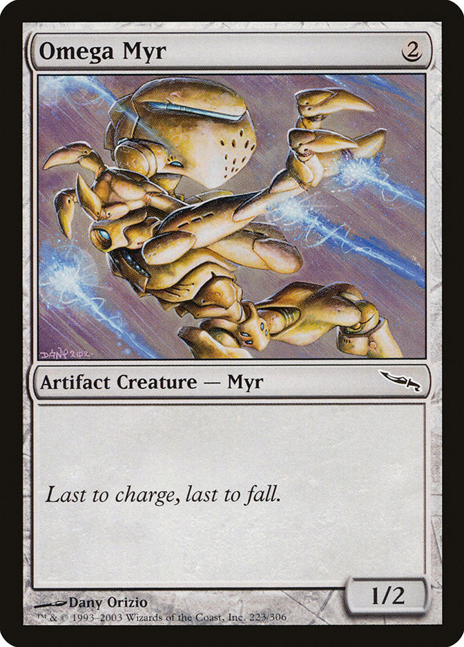 Omega Myr [Mirrodin] | The Gaming-Verse