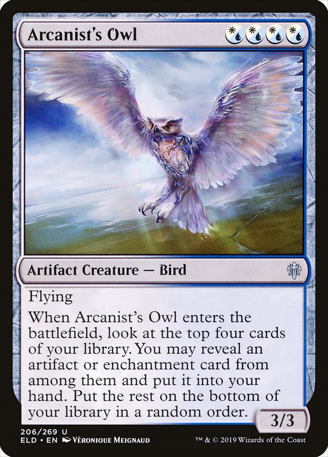 Arcanist's Owl [Throne of Eldraine] | The Gaming-Verse