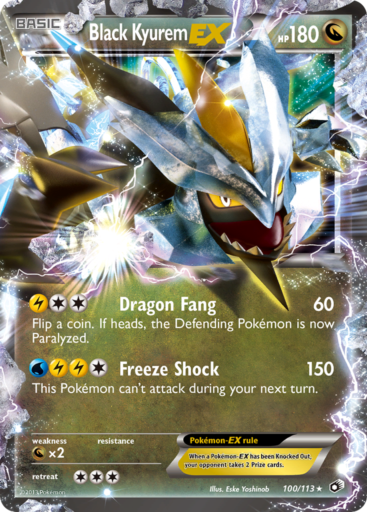 Black Kyurem EX (100/113) [Black & White: Legendary Treasures] | The Gaming-Verse