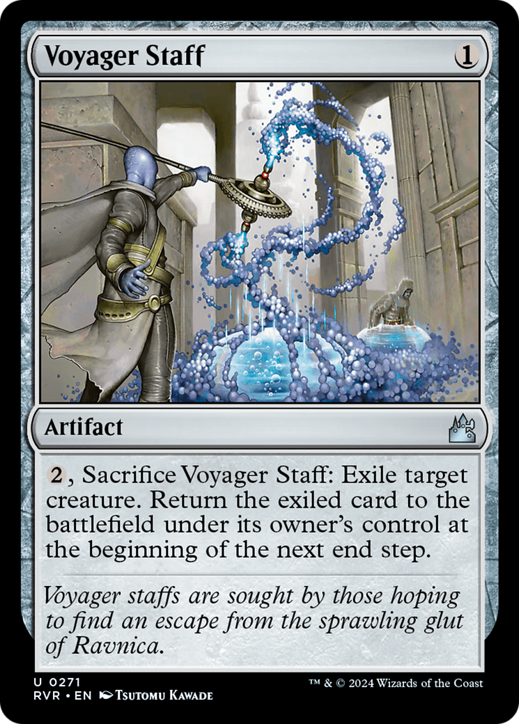 Voyager Staff [Ravnica Remastered] | The Gaming-Verse