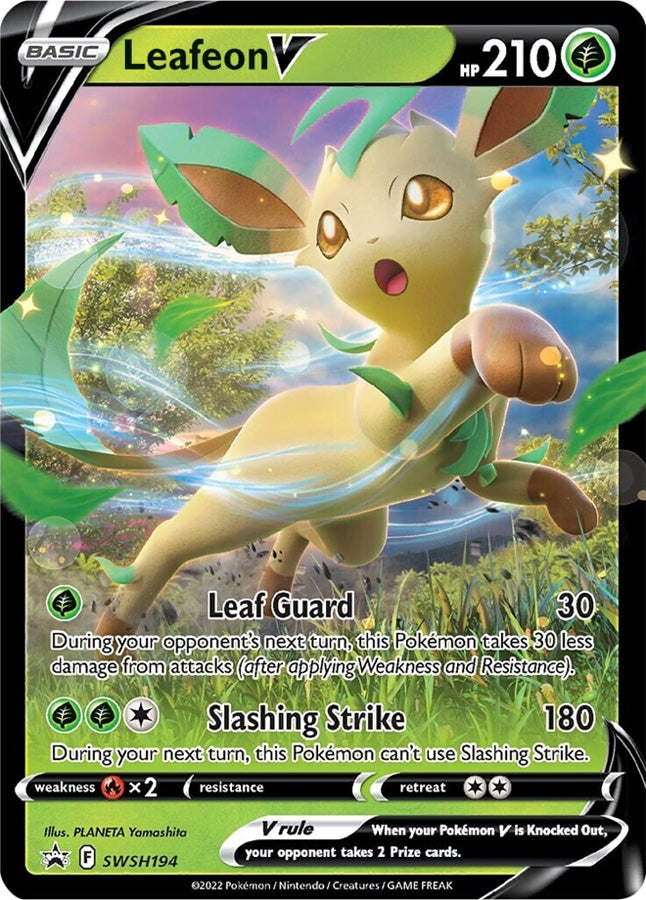 Leafeon V (SWSH194) [Sword & Shield: Black Star Promos] | The Gaming-Verse