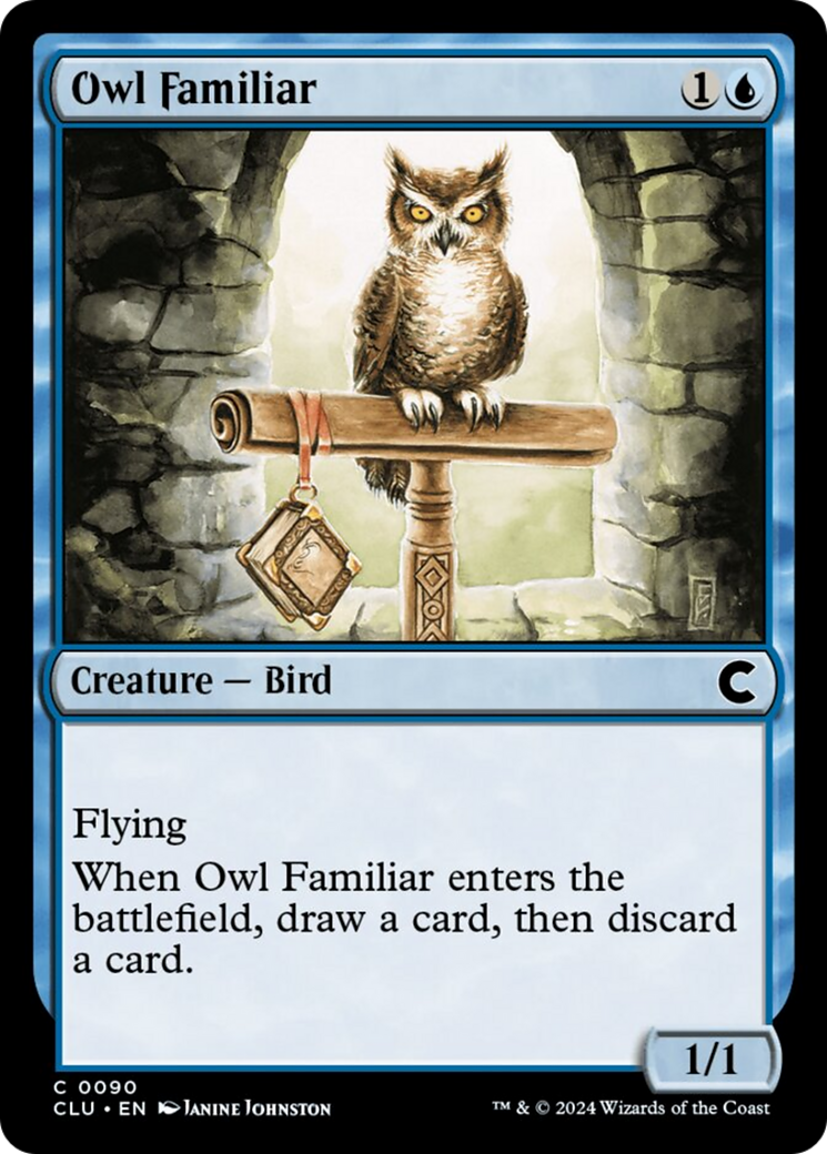 Owl Familiar [Ravnica: Clue Edition] | The Gaming-Verse