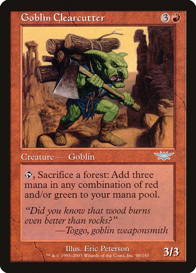 Goblin Clearcutter [Legions] | The Gaming-Verse