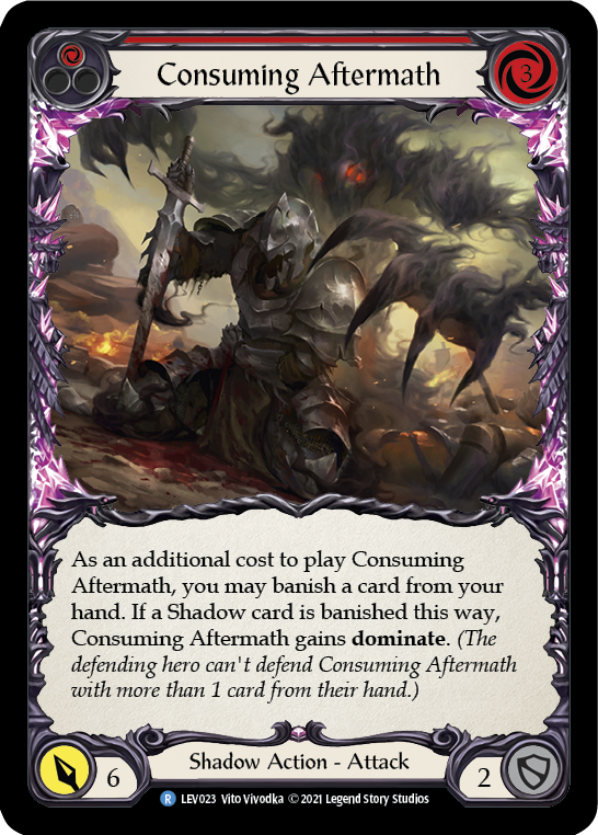 Consuming Aftermath (Red) [LEV023] (Monarch Levia Blitz Deck) | The Gaming-Verse