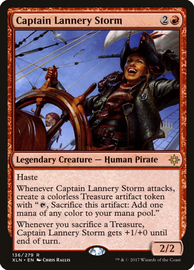 Captain Lannery Storm (Promo Pack) [Ixalan Promos] | The Gaming-Verse