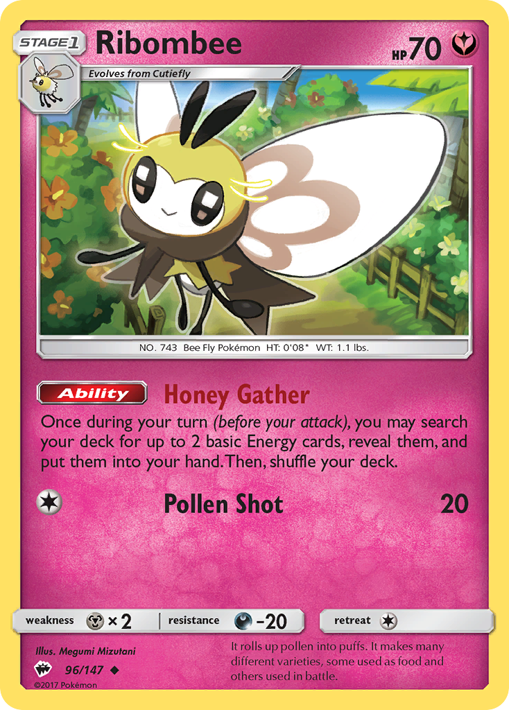 Ribombee (96/147) [Sun & Moon: Burning Shadows] | The Gaming-Verse