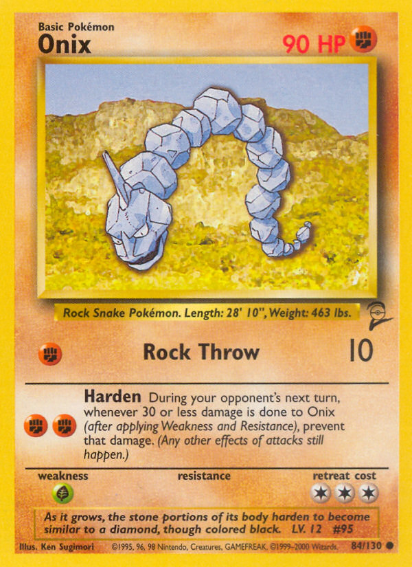 Onix (84/130) [Base Set 2] | The Gaming-Verse