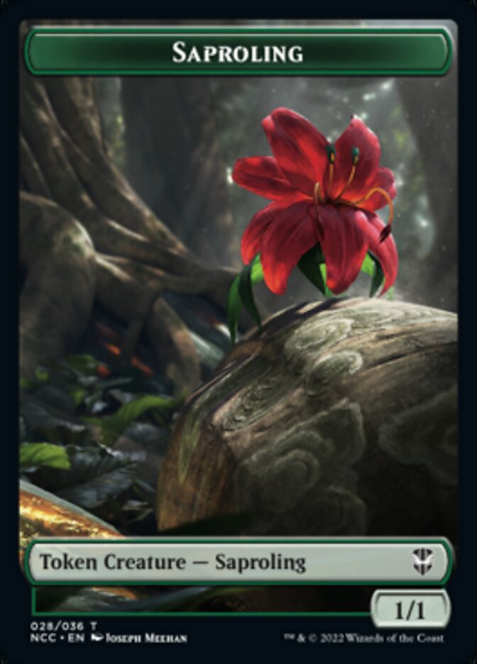 Beast // Saproling Double-sided Token [Streets of New Capenna Commander Tokens] | The Gaming-Verse