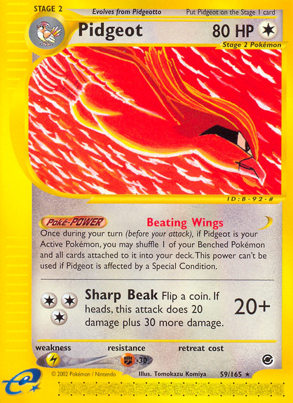 Pidgeot (59/165) [Expedition: Base Set] | The Gaming-Verse