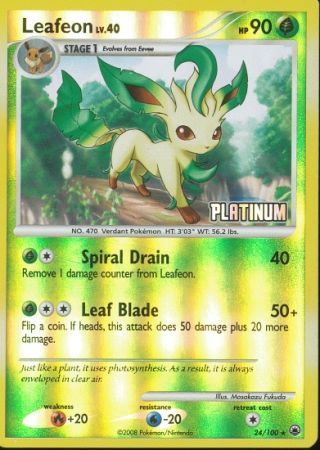 Leafeon (24/100) [Burger King Promos: 2009 Collection] | The Gaming-Verse