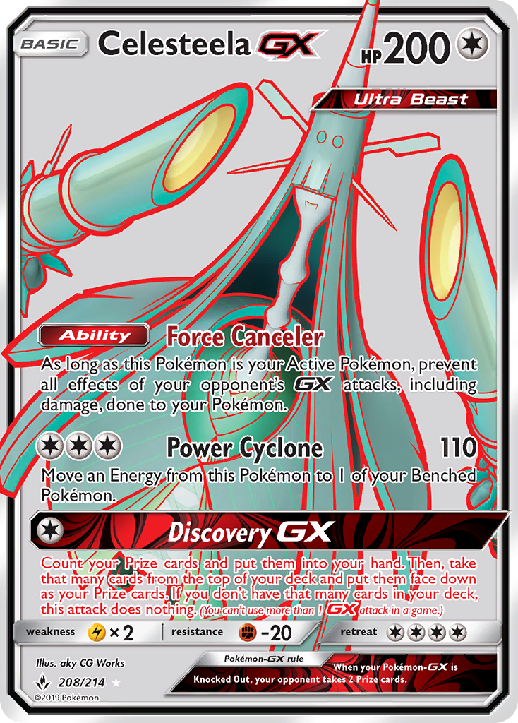 Celesteela GX (208/214) [Sun & Moon: Unbroken Bonds] | The Gaming-Verse