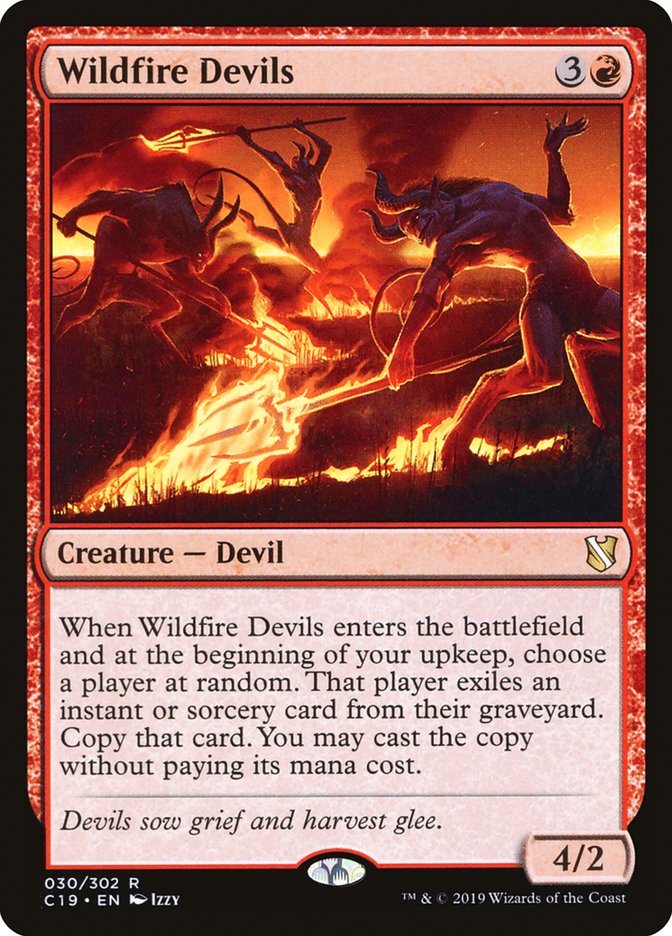 Wildfire Devils [Commander 2019] | The Gaming-Verse