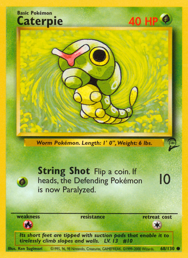 Caterpie (68/130) [Base Set 2] | The Gaming-Verse