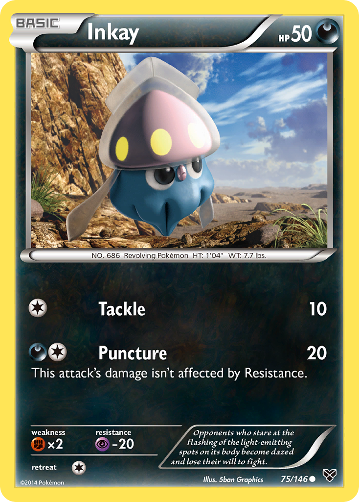 Inkay (75/146) [XY: Base Set] | The Gaming-Verse