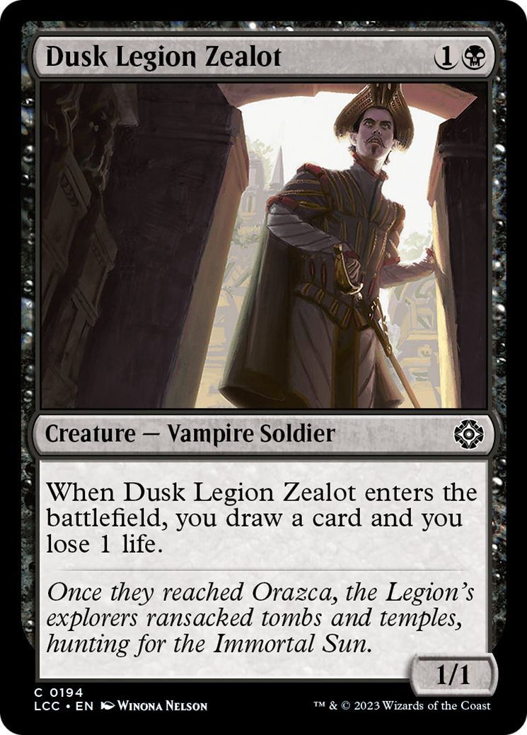 Dusk Legion Zealot [The Lost Caverns of Ixalan Commander] | The Gaming-Verse