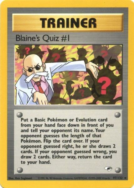 Blaine's Quiz #1 (97/132) [Gym Heroes Unlimited] | The Gaming-Verse