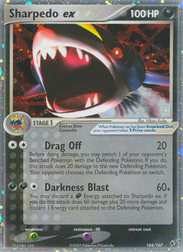 Sharpedo ex (104/107) [EX: Deoxys] | The Gaming-Verse