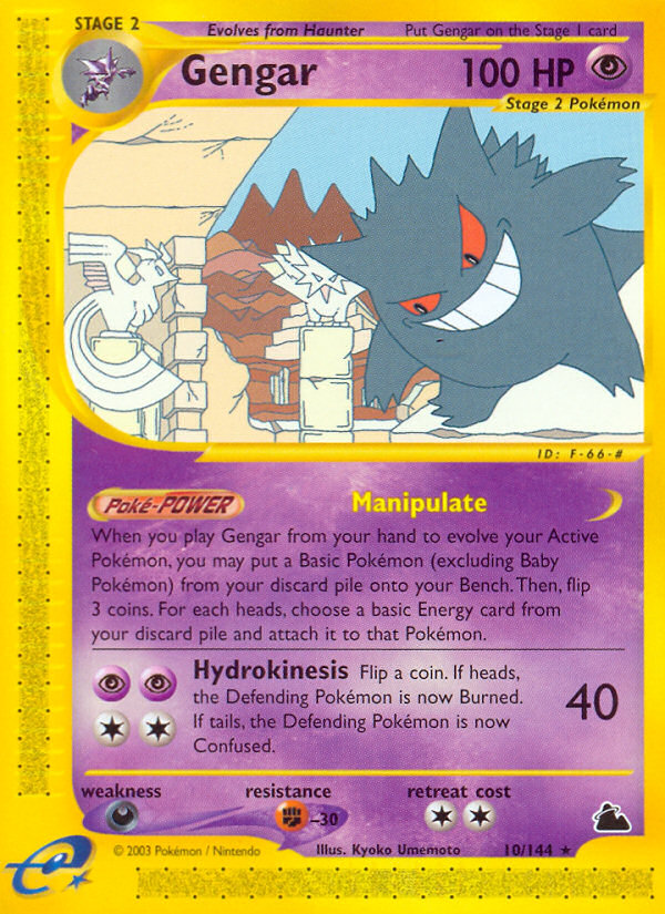 Gengar (10/144) [Skyridge] | The Gaming-Verse